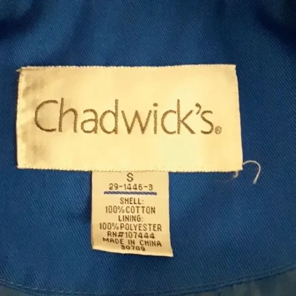 Chadwicks Small Cobalt Pea Coat - Picture 4 of 5